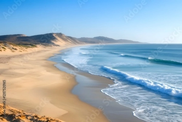 Obraz Sandy Beach and Ocean Waves
