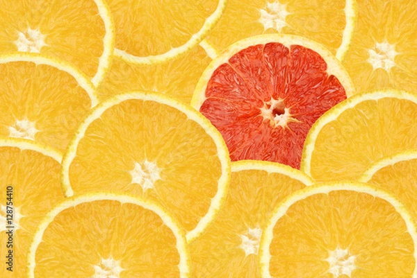 Obraz yellow and red oranges background