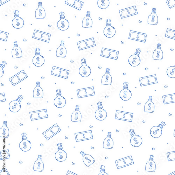 Obraz Money icons pattern