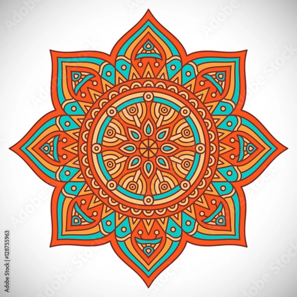 Fototapeta Vector indian Mandala