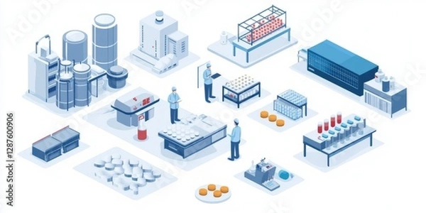 Obraz Dairy Processing Plant Layout