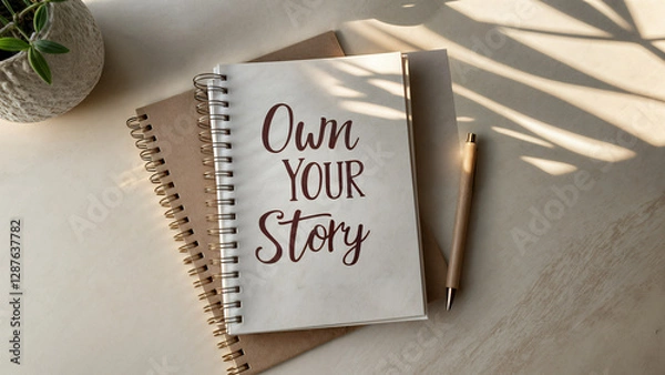 Fototapeta own your story Text
