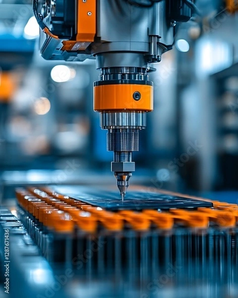 Fototapeta Automated CNC machining