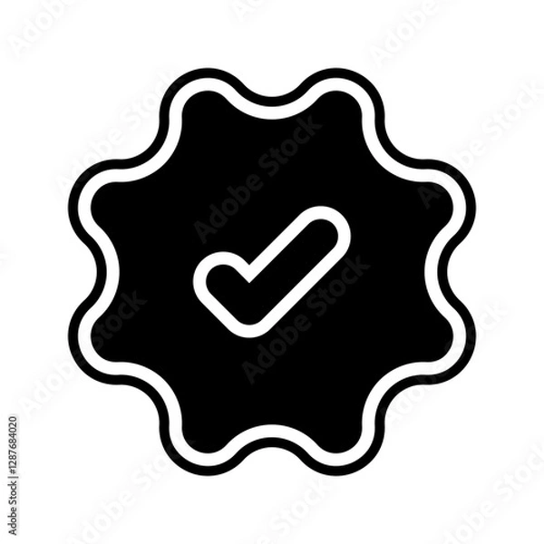 Fototapeta Check Mark Icon color editable
