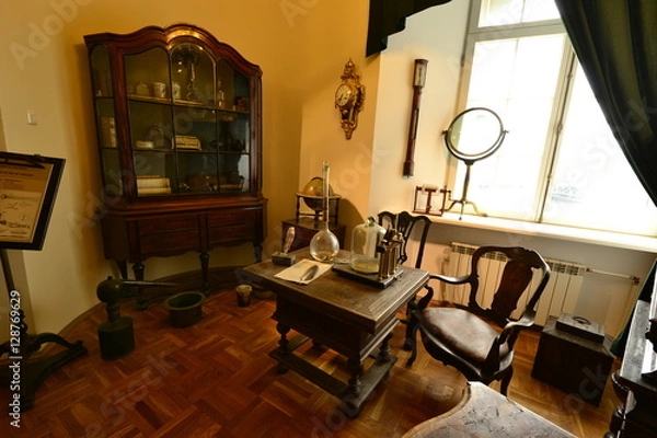 Obraz Комната ученого Ломоносова в музеи на 3 этаже