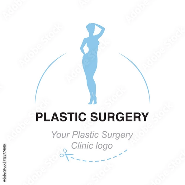 Obraz Vector original logo for plastic surgery clinics