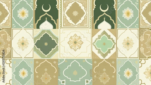 Obraz Islamic Geometric Tile Pattern