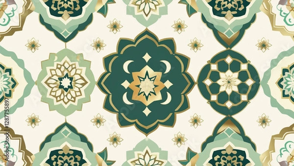 Obraz Islamic Geometric Tile Pattern