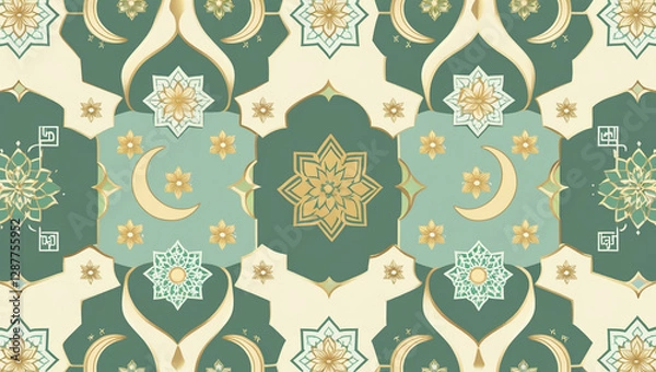 Obraz Islamic Geometric Tile Pattern