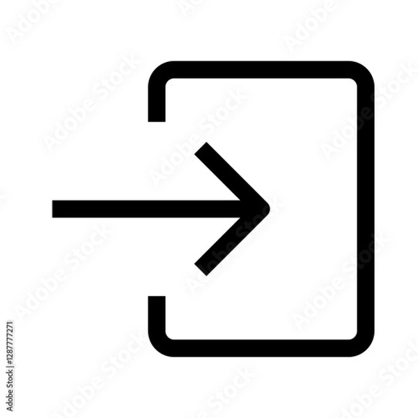 Fototapeta email thin icon