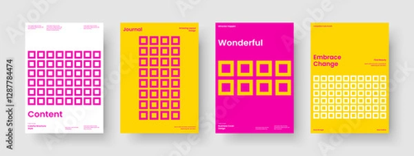Fototapeta Creative Banner Layout. Geometric Background Template. Isolated Flyer Design. Business Presentation. Report. Poster. Book Cover. Brochure. Newsletter. Pamphlet. Advertising. Magazine. Notebook