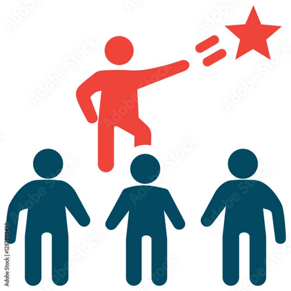 Fototapeta Leadership Icon