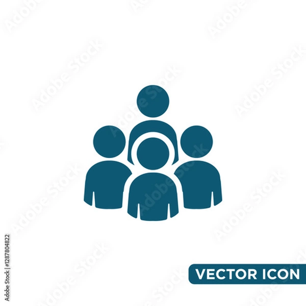 Fototapeta Simple People Icon Design Template 