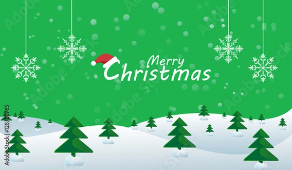 Obraz Vector Greeting card for Christmas 