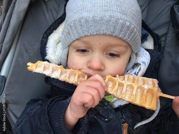 Obraz the eating boy