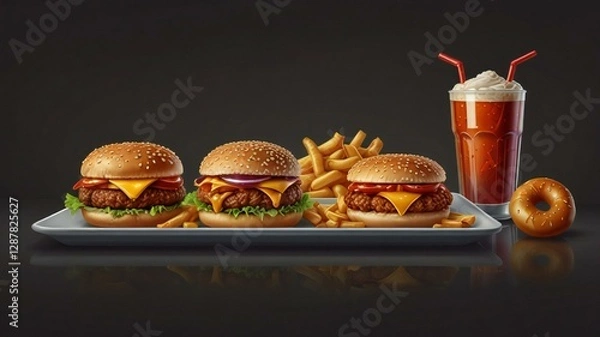 Obraz fast food and drink