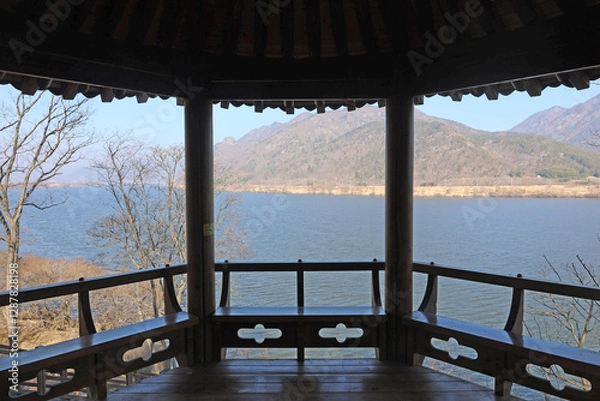 Obraz 한국의 아름다운 강변 풍경