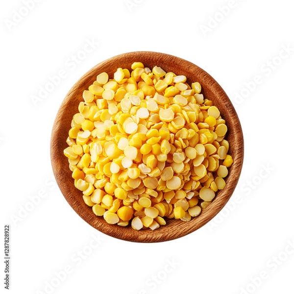 Fototapeta Top view of Peeled moong bean on transparent background