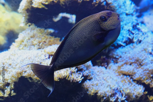 Fototapeta Bignose unicornfish. Naso vlamingii. 