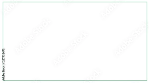 Fototapeta blue green regtangle frame basic shape