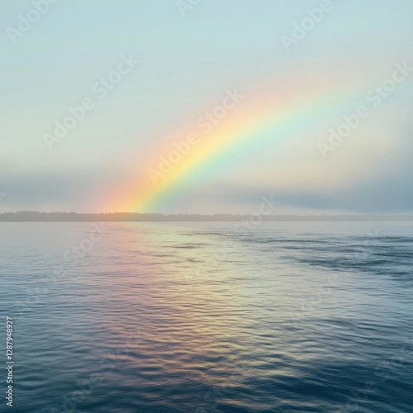 Fototapeta Misty Ocean Rainbow