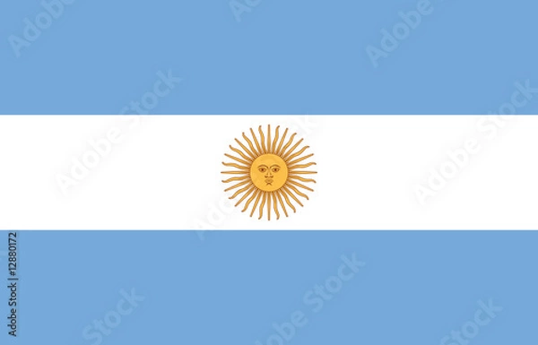 Obraz flaga Argentyny