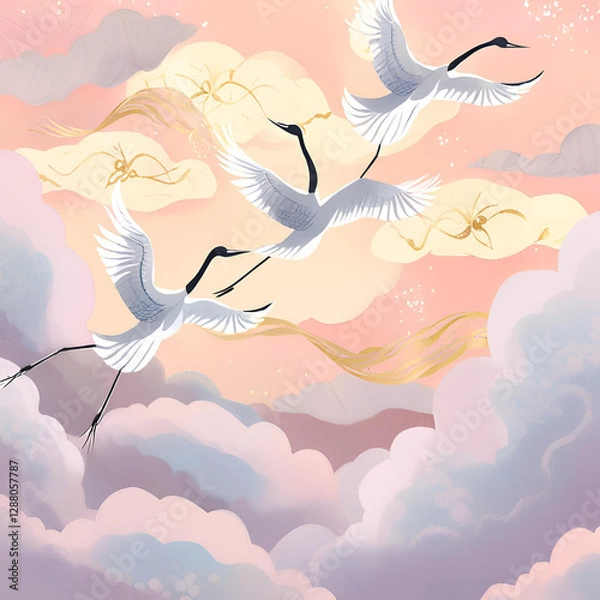 Obraz flying in the sky