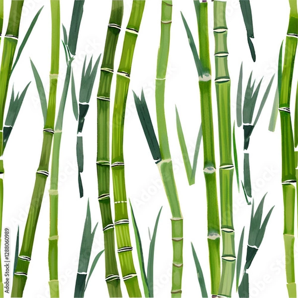 Fototapeta green bamboo background