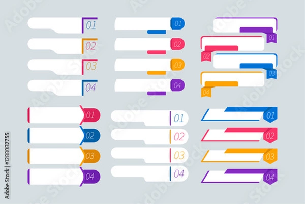 Obraz flat-infographic-element-set