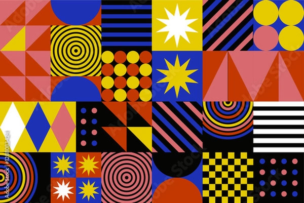 Obraz flat-mosaic-background