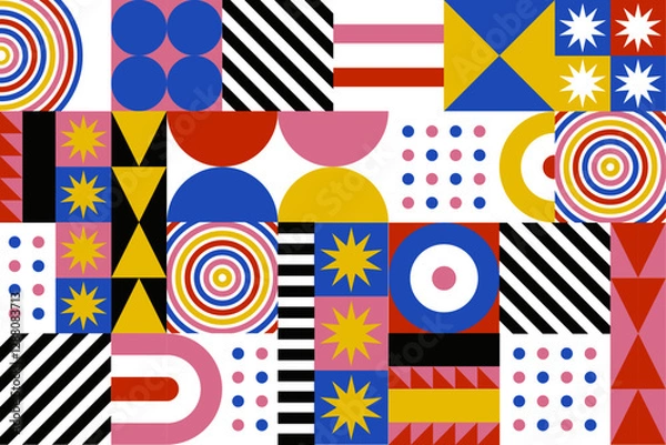 Obraz flat-mosaic-background 6