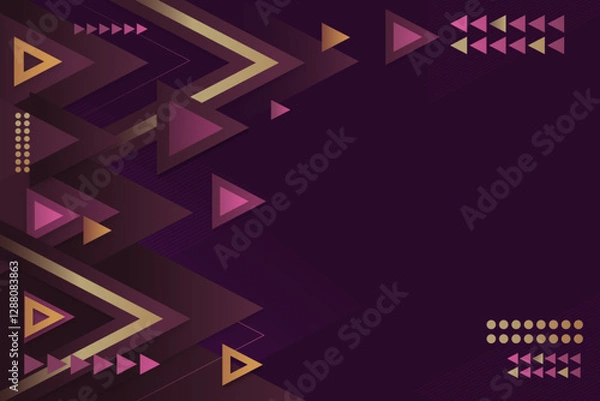Obraz flat-neon-light-geometric-background