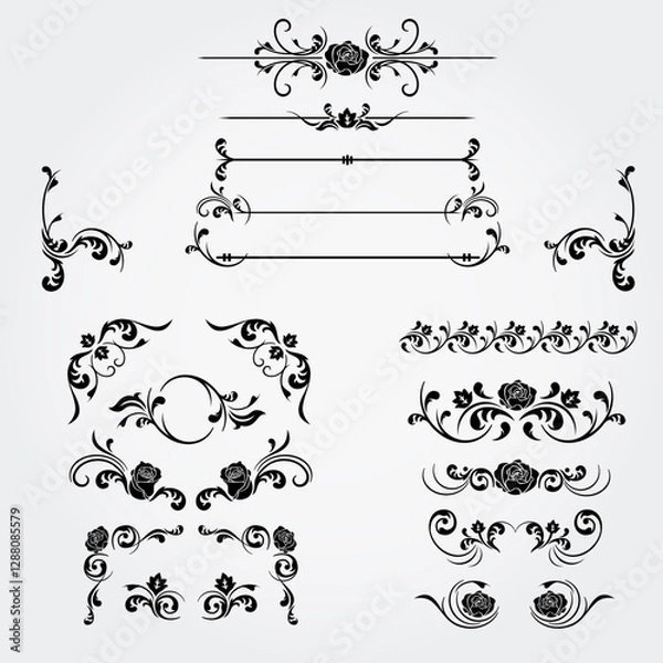 Obraz floral-decorations-page-dividers