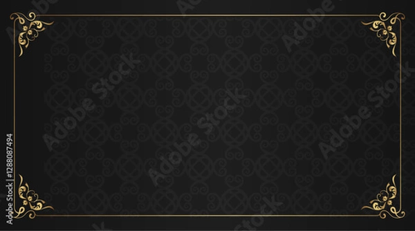 Obraz floral-pattern-with-vintage-frame