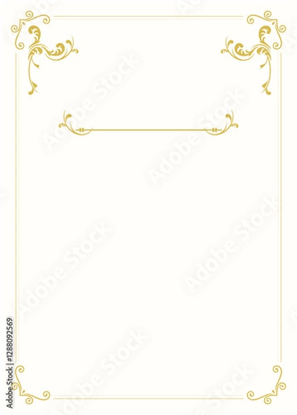 Fototapeta Food drink menu template vector_artboard 1