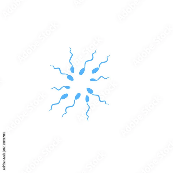Fototapeta sperm vector