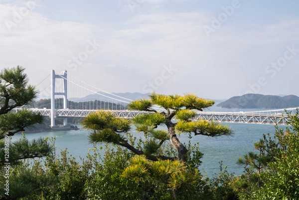 Fototapeta 岡山県 倉敷市 下津井 鷲羽山 瀬戸大橋