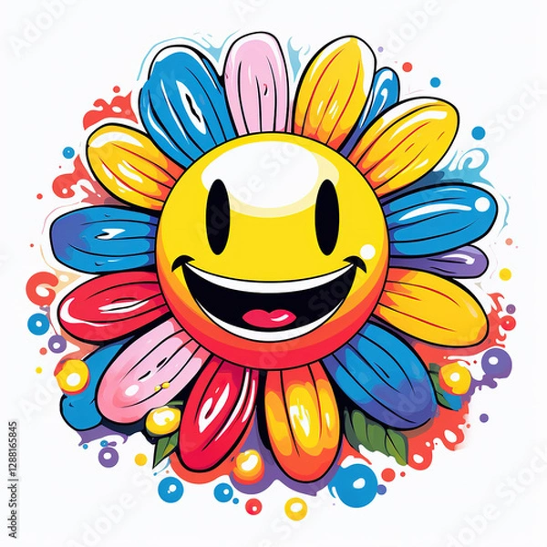 Obraz colorful sunflowers 