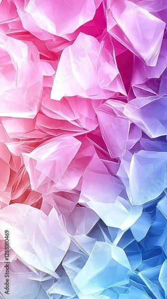 Fototapeta   A detailed image of a colorful background adorned with numerous small paper fragments