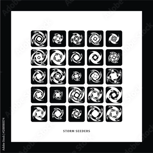 Fototapeta Vector Pattern Design - Storm Seeders