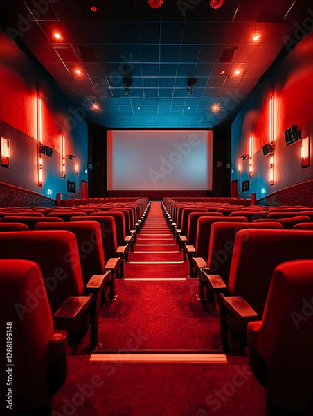Obraz Empty cinema hall ready for the next screening event