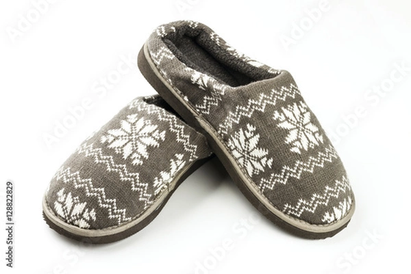 Obraz męskie kapcie