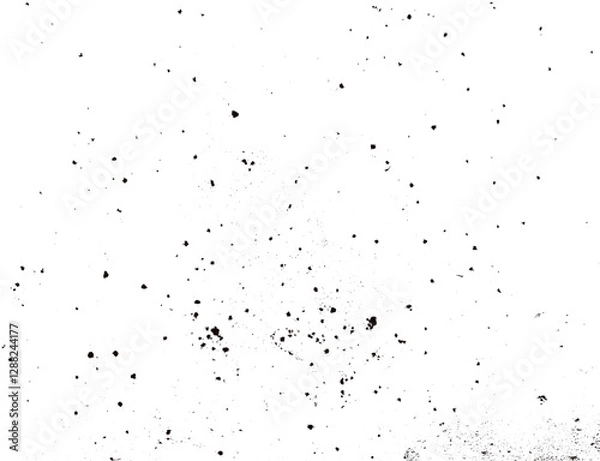 Obraz Dark grainy texture on white background