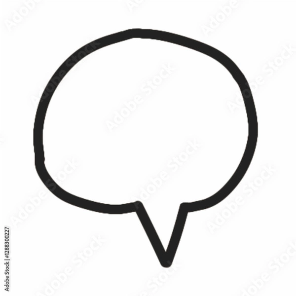 Fototapeta speech bubble icon vector