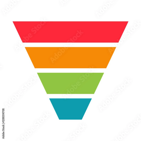 Fototapeta infographic funnel