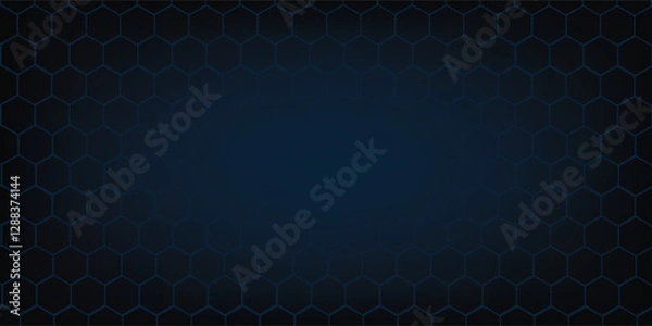 Fototapeta Abstract black texture background hexagon