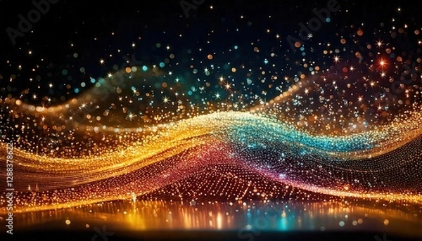 Fototapeta 輝き、流れ、魔法、宇宙の魅惑