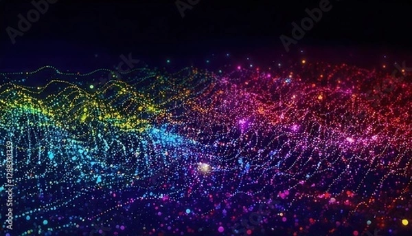 Fototapeta 光と動き、魔法と宇宙の魅力