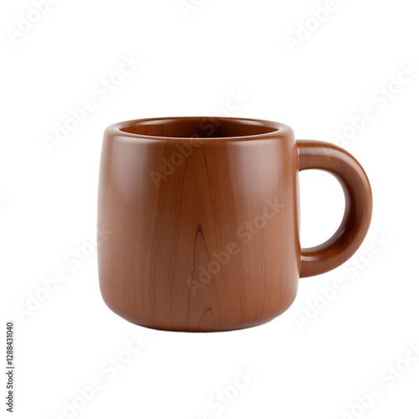 Fototapeta Wooden Mug Still Life Photography Simple Tableware Cup Design