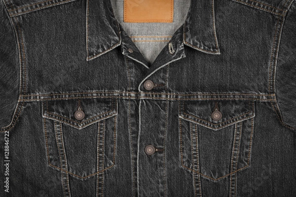 Fototapeta jeans jacke, two side pockets.